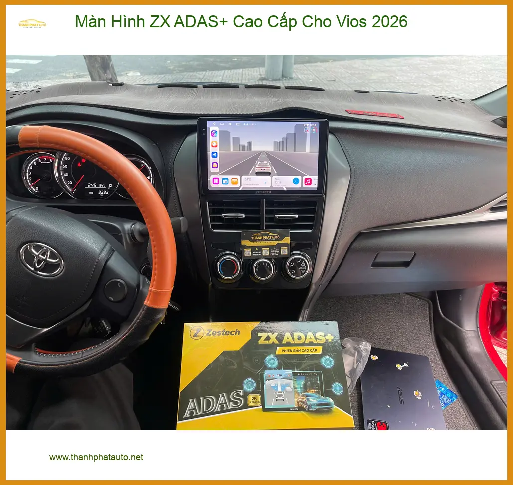 Anh Nam lắp Màn Hình ZX ADAS+ Cao Cấp Cho Vios 2026 tại Quận 9 để xem bản đồ ảnh thực tế 2