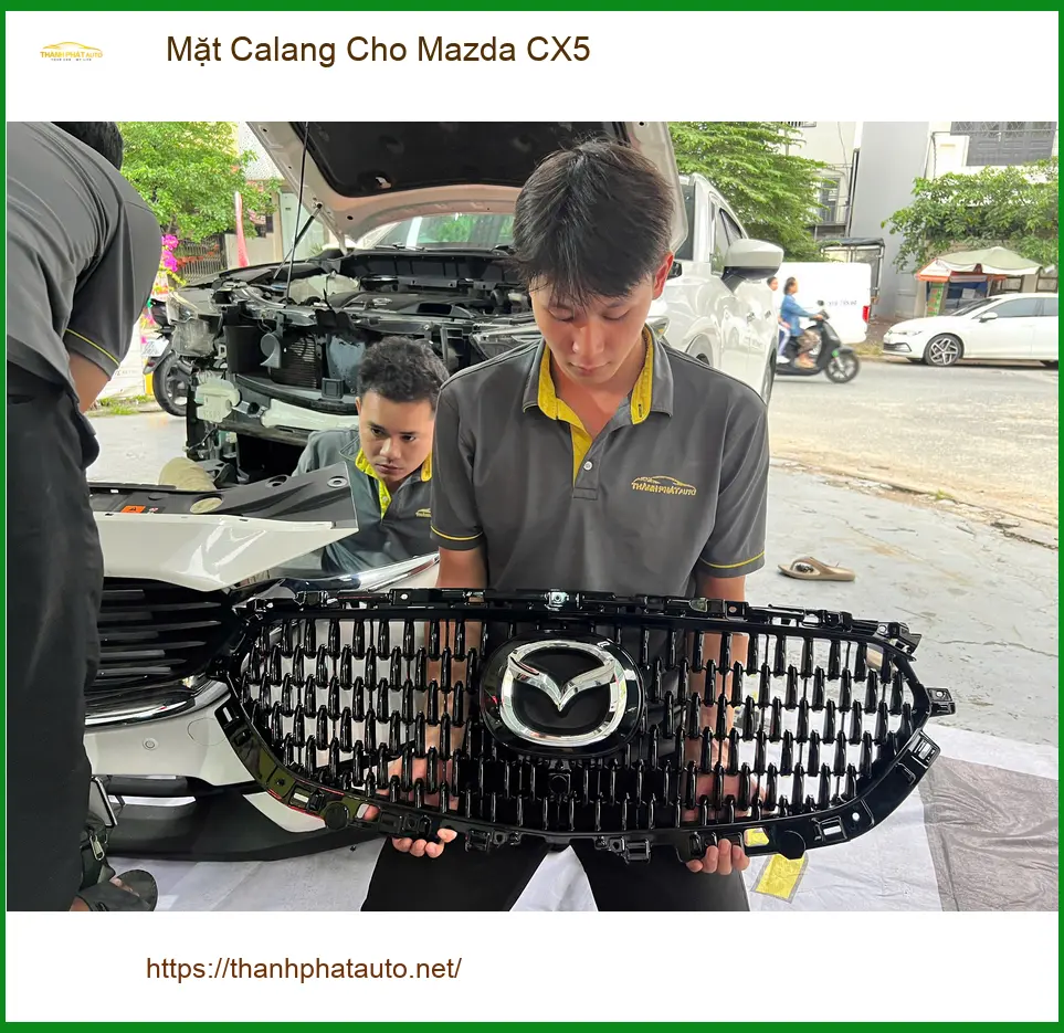 Anh Quang độ Mặt Calang Cho Mazda CX5 tại Thủ Đức để xe trông thể thao hơn
