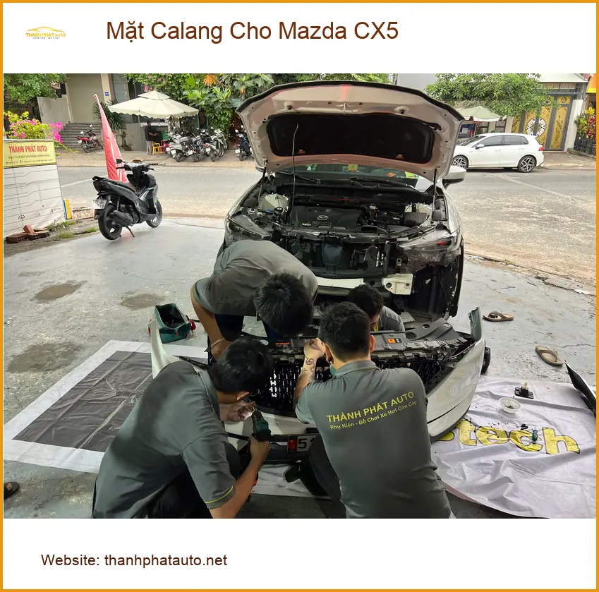 Anh Quang độ Mặt Calang Cho Mazda CX5 tại Thủ Đức để xe trông thể thao hơn ảnh thực tế 3