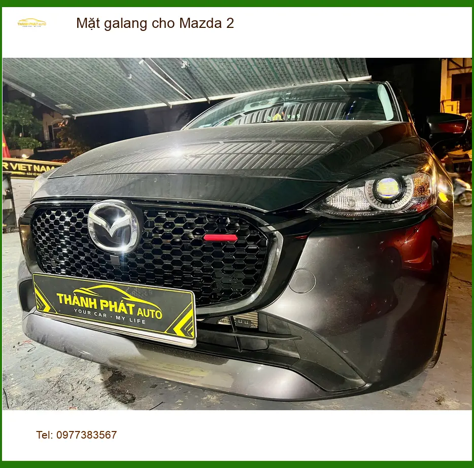 Anh Minh lắp mặt galang cho Mazda 2 tại Quận Thủ Đức để xe thêm phần đẳng cấp ảnh thực tế 3
