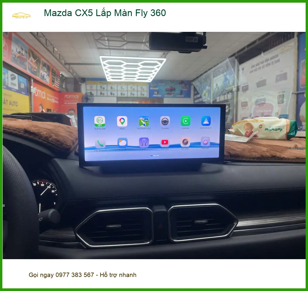 Anh Khang lắp Màn Fly 360 cho Mazda CX5 tại Quận 12 để lái xe an toàn hơn ảnh thực tế 2
