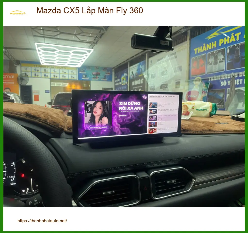 Anh Khang lắp Màn Fly 360 cho Mazda CX5 tại Quận 12 để lái xe an toàn hơn ảnh thực tế 4