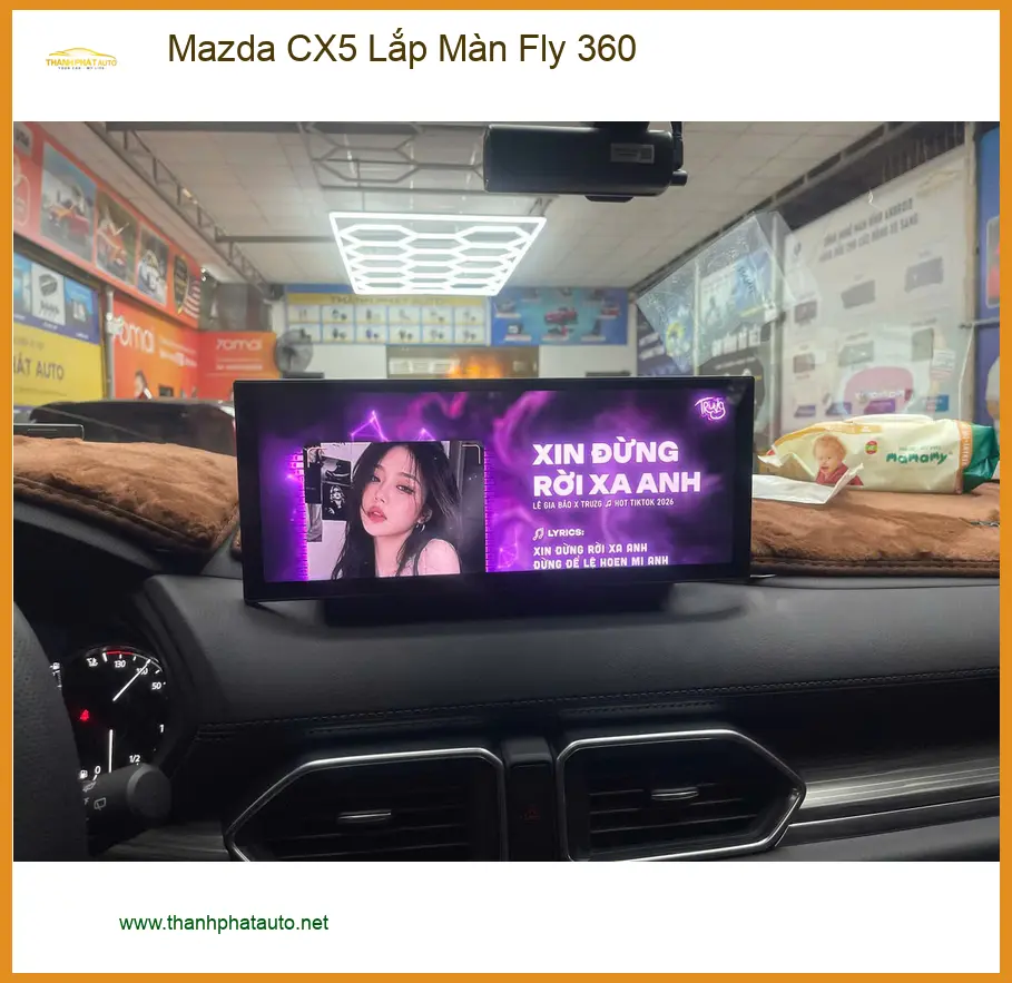 Anh Khang lắp Màn Fly 360 cho Mazda CX5 tại Quận 12 để lái xe an toàn hơn ảnh thực tế 5