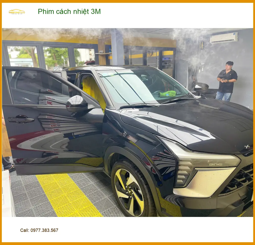 Chị Mai Anh dán phim cách nhiệt 3M cho Hyundai Creta tại Bình Chánh tránh nắng nóng gay gắt ảnh thực tế 2