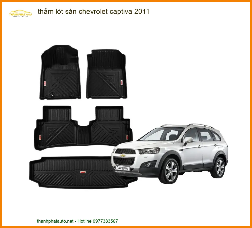 Thảm Lót Sàn Chevrolet Captiva 2011 - Địa Chỉ Lắp Đặt Uy Tín TPHCM