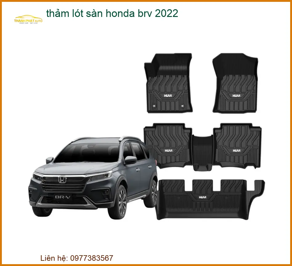 Thảm Lót Sàn Cao Cấp Honda BRV 2022 - Trung Tâm Lắp Đặt Chính Hãng TPHCM