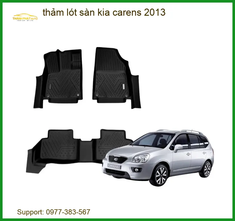 Thảm Lót Sàn Ô Tô Kia Carens 2013 - Địa Chỉ Lắp Đặt Chính Hãng TPHCM