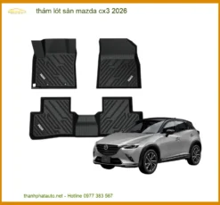 Thảm Lót Sàn Ô Tô Mazda CX3 2026 Cao Cấp - Địa Chỉ Lắp Đặt Chính Hãng TPHCM