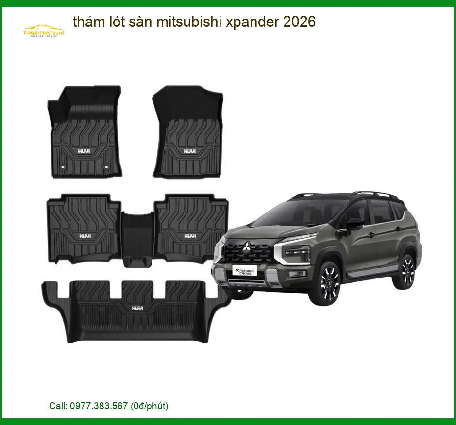 Thảm Lót Sàn Mitsubishi Xpander 2026 - Trung Tâm Lắp Đặt Chính Hãng TPHCM