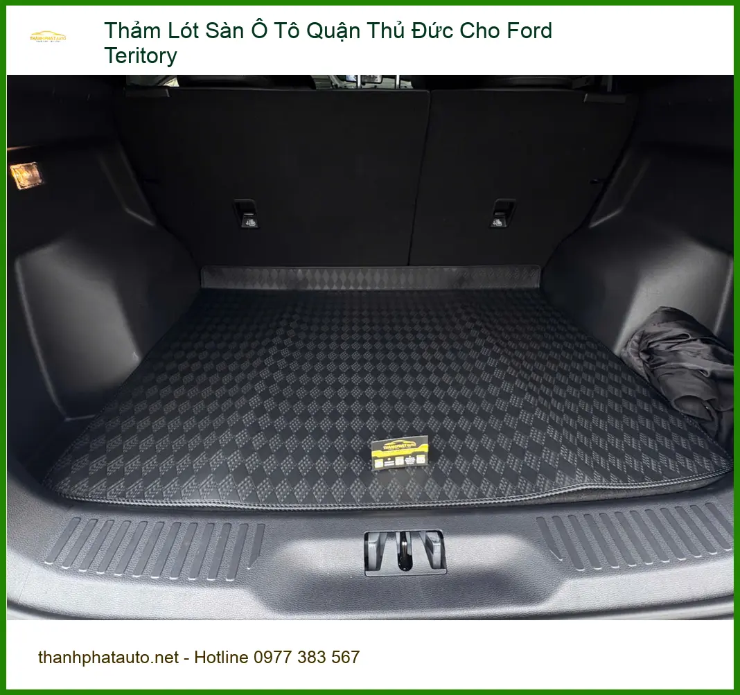 Anh Khang thay thảm lót sàn ô tô Ford Teritory tại Thủ Đức cho nội thất sạch đẹp