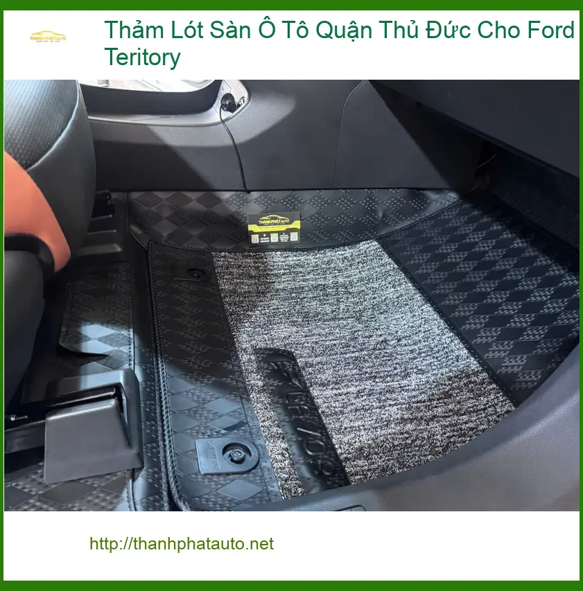 Anh Khang thay thảm lót sàn ô tô Ford Teritory tại Thủ Đức cho nội thất sạch đẹp ảnh thực tế 3