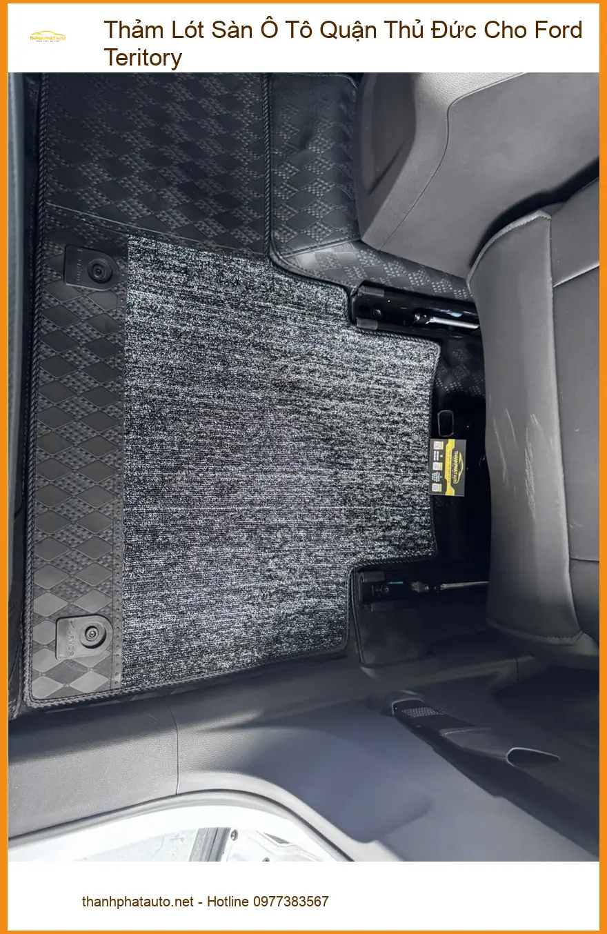 Anh Khang thay thảm lót sàn ô tô Ford Teritory tại Thủ Đức cho nội thất sạch đẹp ảnh thực tế 5