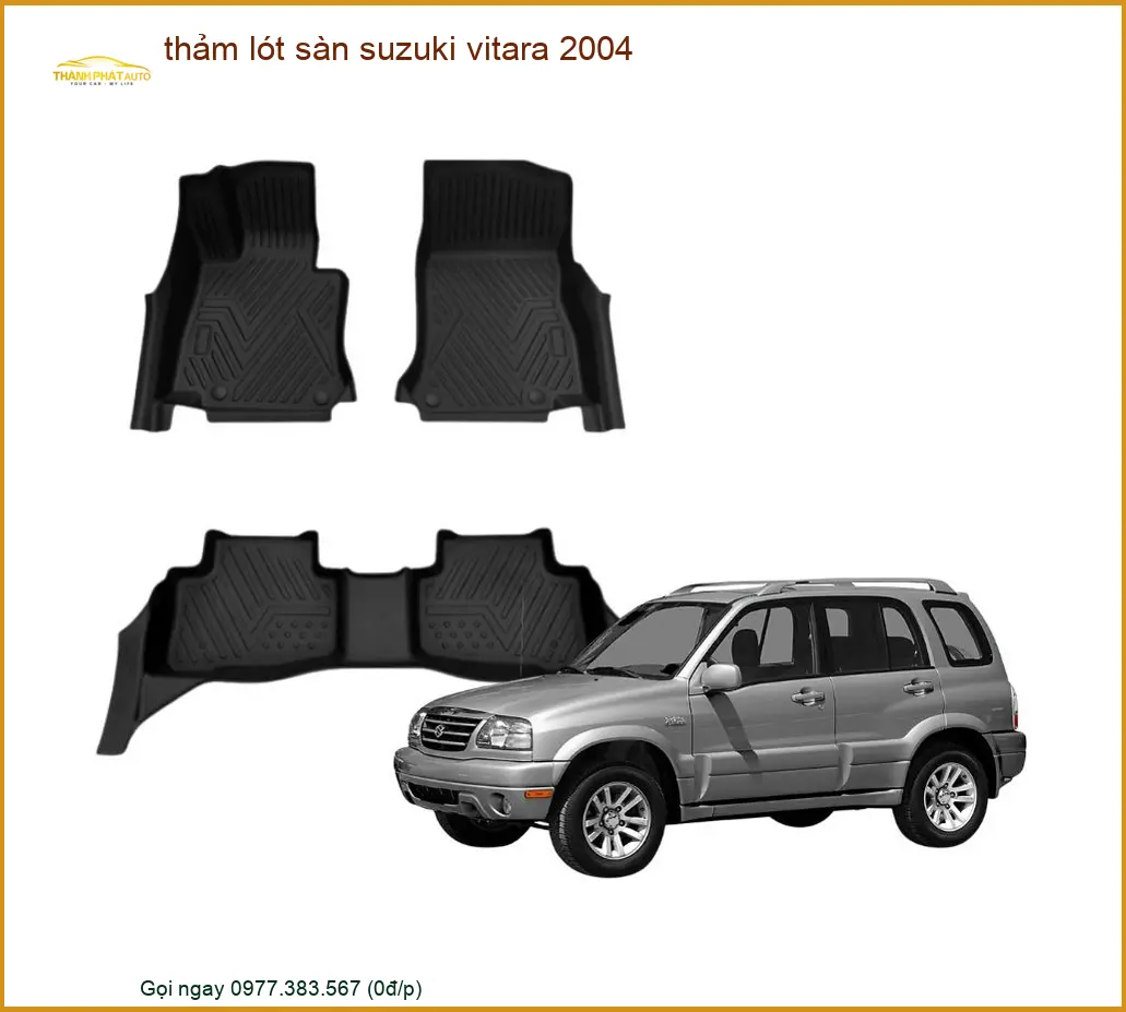 Thảm Lót Sàn Suzuki Vitara 2004 - Địa Chỉ Lắp Đặt Uy Tín TPHCM