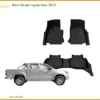 Thảm Lót Sàn Toyota Hilux 2012 - Địa Chỉ Lắp Đặt Uy Tín TPHCM