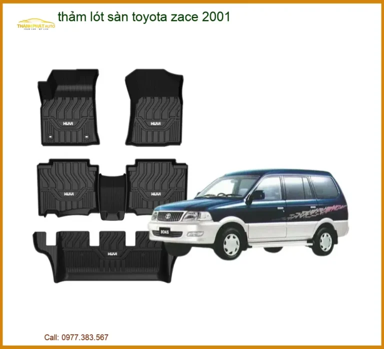 Thảm Lót Sàn Toyota Zace 2001 - Địa Chỉ Lắp Đặt Chính Hãng TPHCM