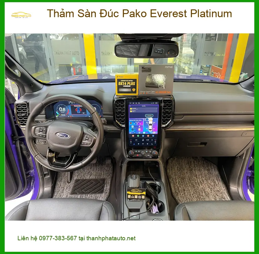Anh Dũng thay Thảm Sàn Đúc Pako Everest Platinum cho Ford Everest tại Quận 9