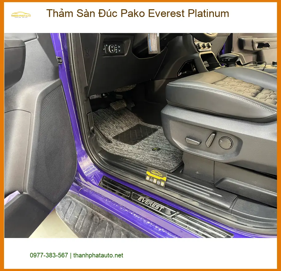 Anh Dũng thay Thảm Sàn Đúc Pako Everest Platinum cho Ford Everest tại Quận 9 ảnh thực tế 2
