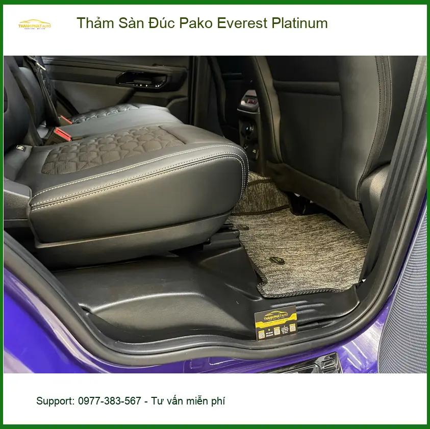 Anh Dũng thay Thảm Sàn Đúc Pako Everest Platinum cho Ford Everest tại Quận 9 ảnh thực tế 3