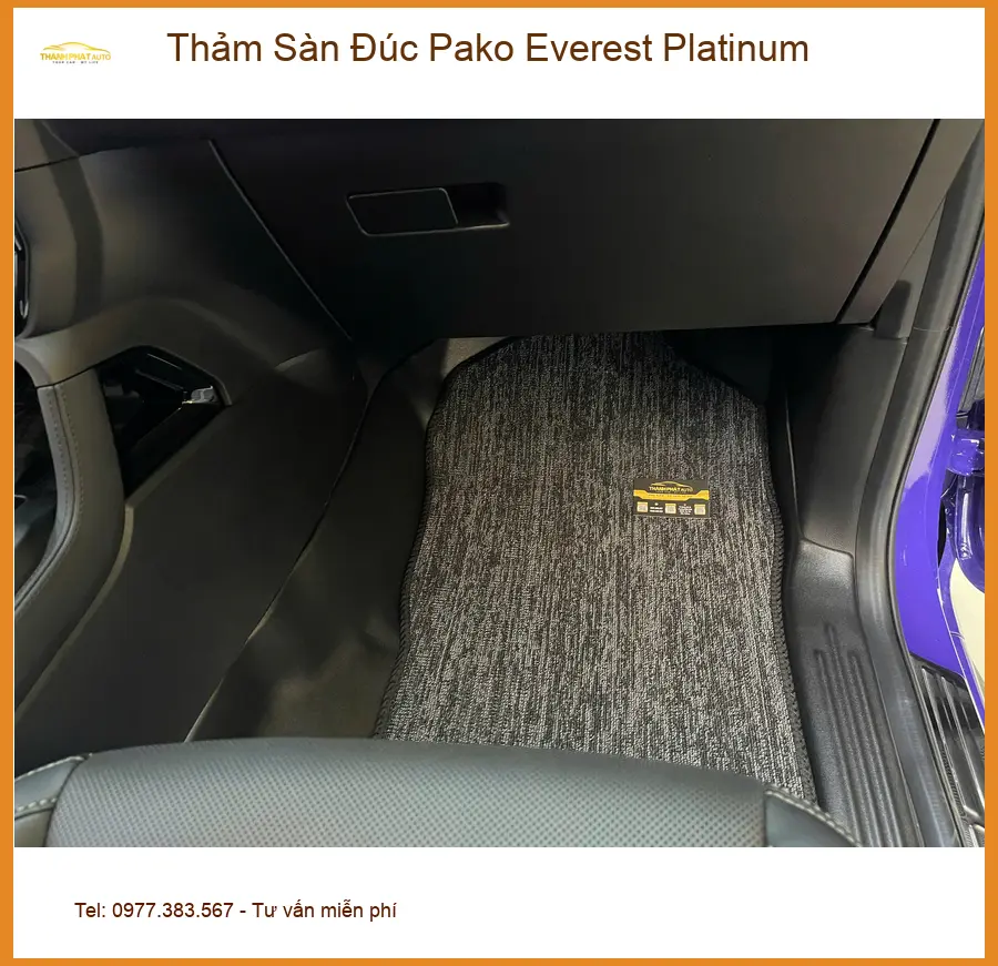 Anh Dũng thay Thảm Sàn Đúc Pako Everest Platinum cho Ford Everest tại Quận 9 ảnh thực tế 4