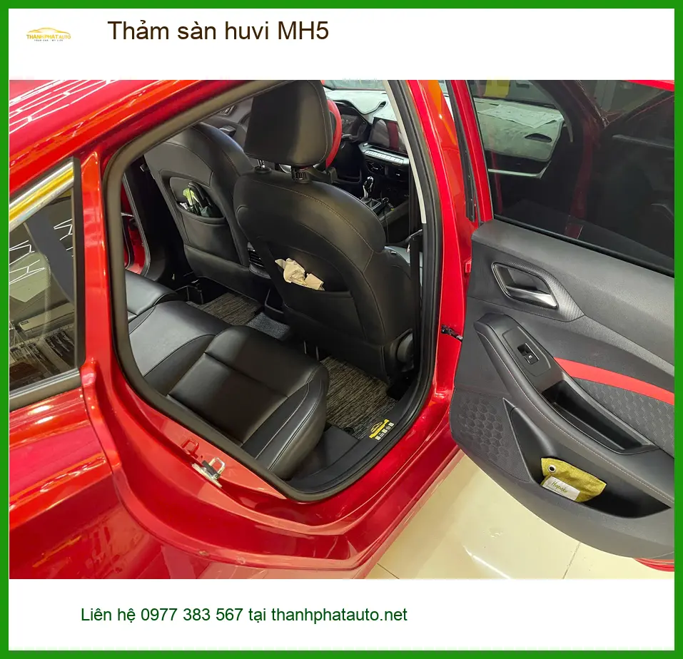 Anh Minh thay thảm sàn Huvi MH5 cho VinFast Lux SA tại Cần Giờ ảnh thực tế 5