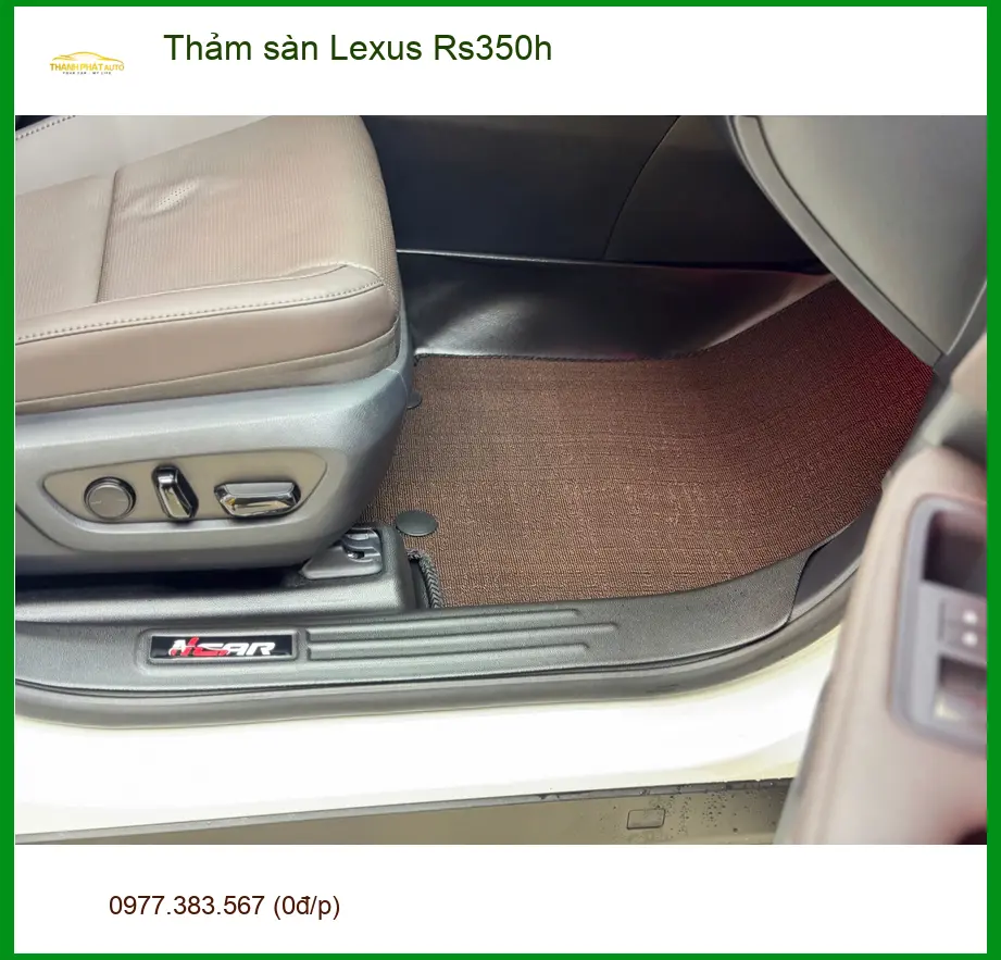 Chị Mai Anh lắp thảm sàn Lexus Rs350h ở Gò Vấp cho sạch và bền ảnh thực tế 4