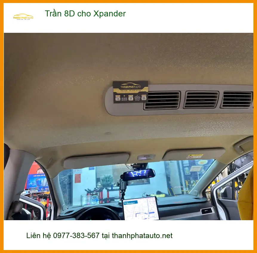 Anh Minh bọc Trần 8D cho Xpander Quận Gò Vấp để nội thất thêm phần đẳng cấp ảnh thực tế 2