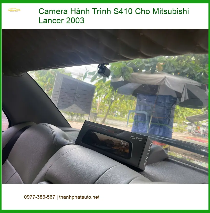 Chú Nam lắp Camera Hành Trình S410 cho Mitsubishi Lancer 2003 tại Quận 9