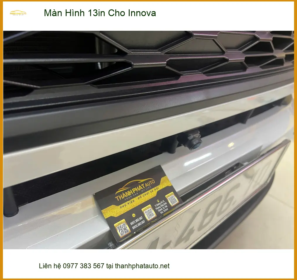 Cô Thảo lắp Màn Hình 13in cho Innova tại Quận 9 tiện giải trí và dẫn đường
